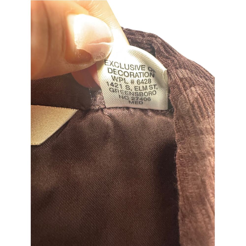 20X Western Shirt Womens L Brown Corduroy Floral Pearl Snap Front Long Sleeve - Picture 13 of 16